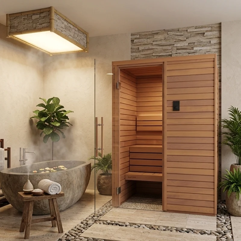 Auroom Cala Traditional Sauna - Wood - Image 6