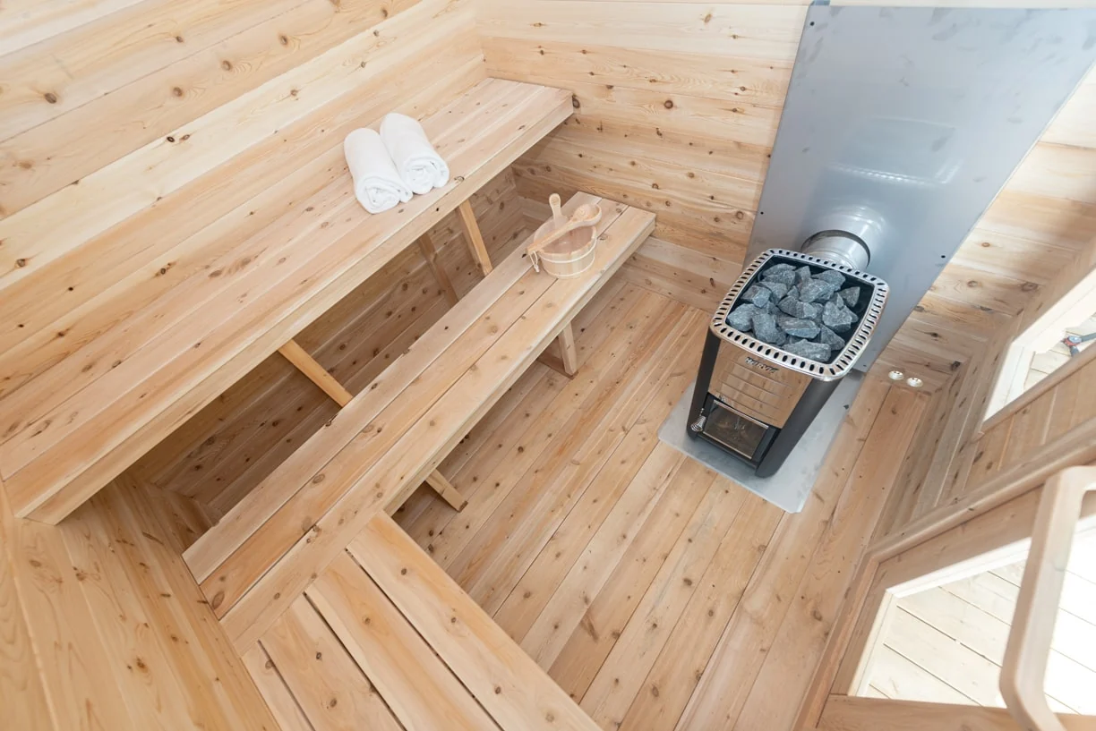 Dundalk CT Georgian 6 Person Wood-Burning Cabin Sauna - Image 8