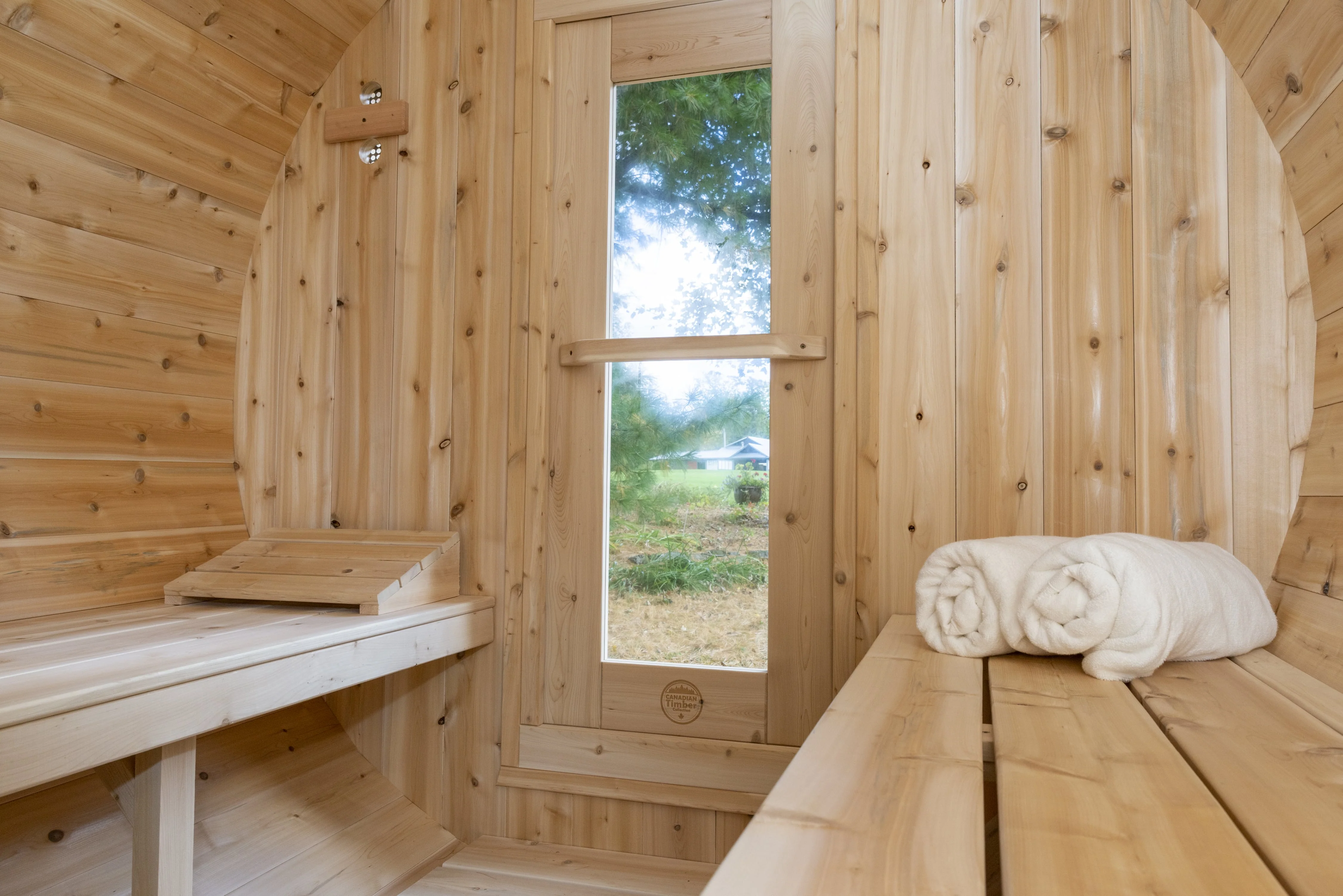 Dundalk CT Serenity 4 Person Barrel Sauna - Image 22