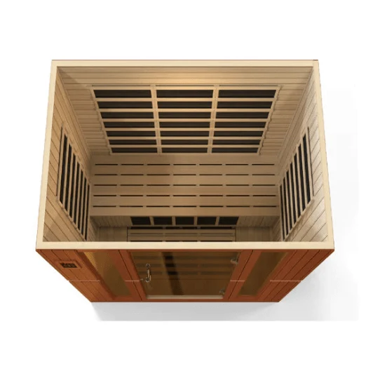 Golden Designs Dynamic Bergamo 4-Person Low EMF FAR Infrared Sauna | DYN-6440-01 - Image 6