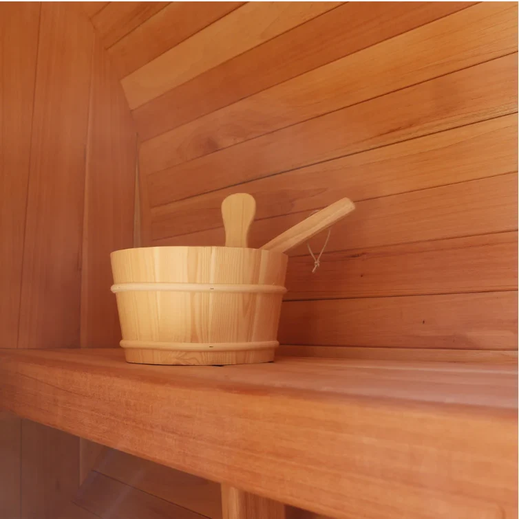 Scandia Electric Barrel Sauna with Canopy - Image 7