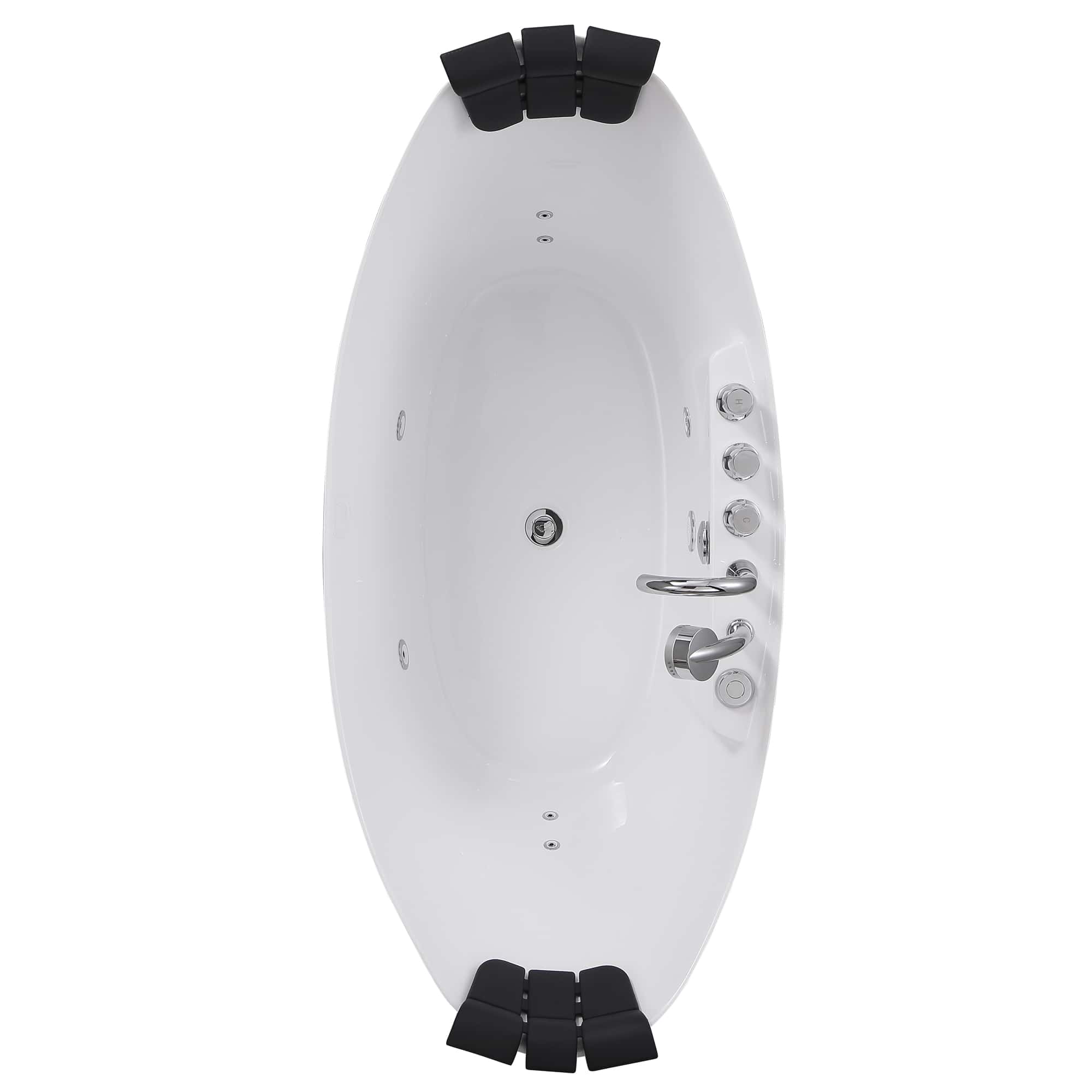 Empava 59 in. Whirlpool Freestanding Acrylic Bathtub | EMPV-59AIS11 - Image 8