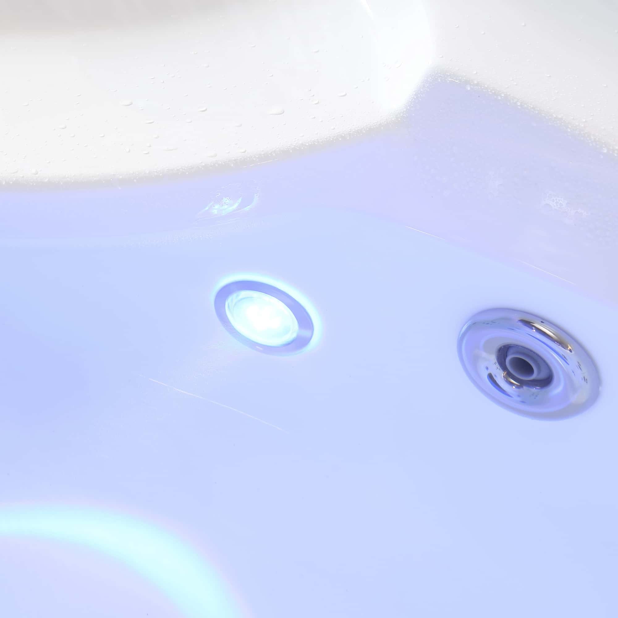 Empava 59 in. Whirlpool LED Corner Bathtub  | EMPV-59JT319LED - Image 4