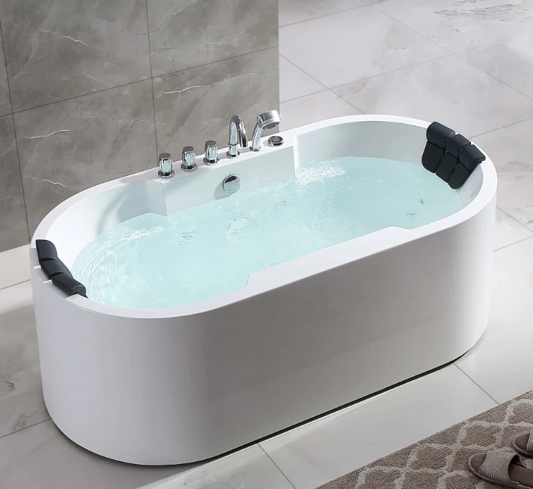 Empava 67 in. Whirlpool Acrylic Freestanding Bathtub | EMPV-67AIS17 - Image 5