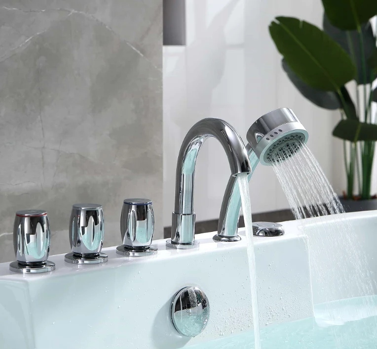 Empava 67 in. Whirlpool Acrylic Freestanding Bathtub | EMPV-67AIS17 - Image 7