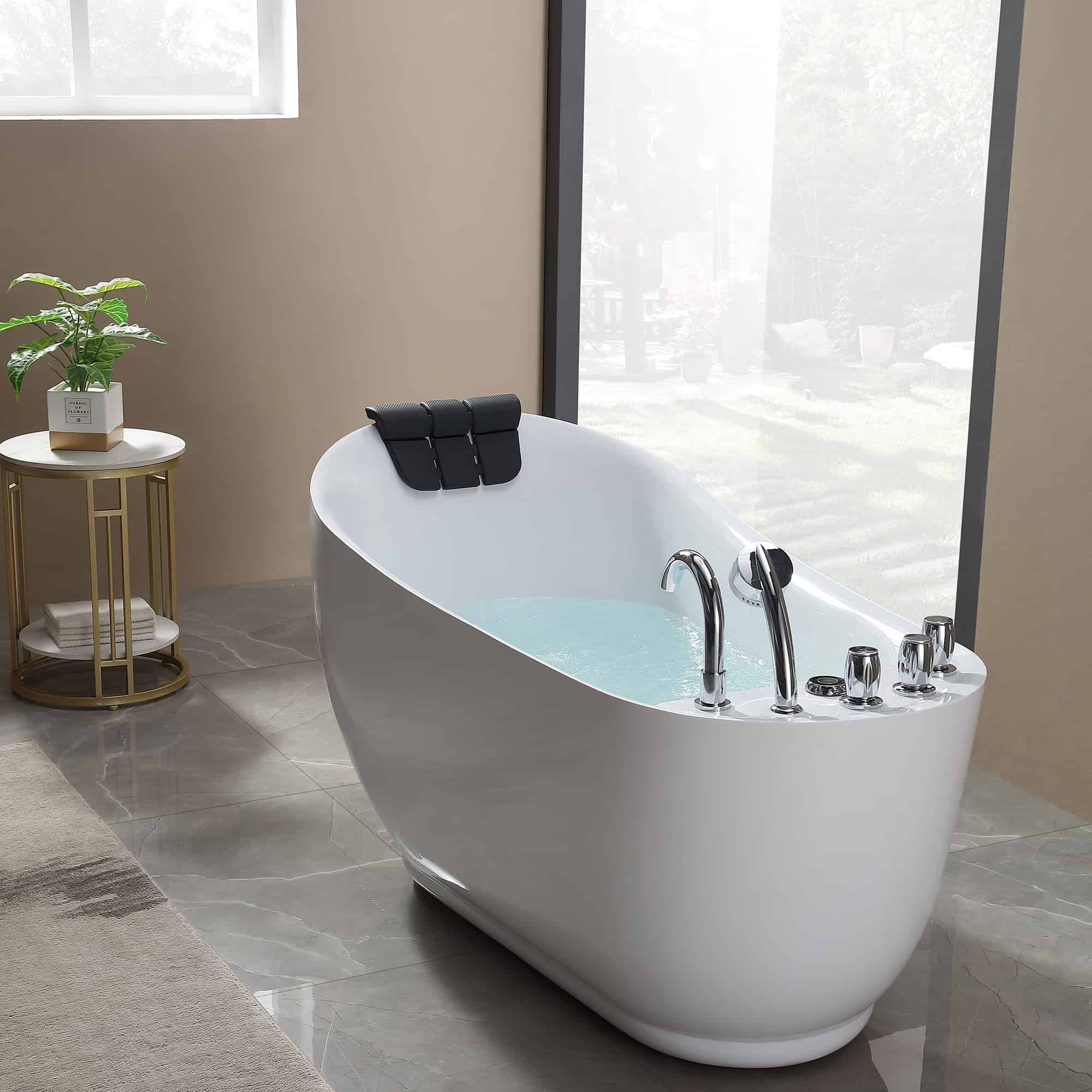 Empava 67 in. Whirlpool Freestanding Acrylic Bathtub | EMPV-67AIS05 - Image 2