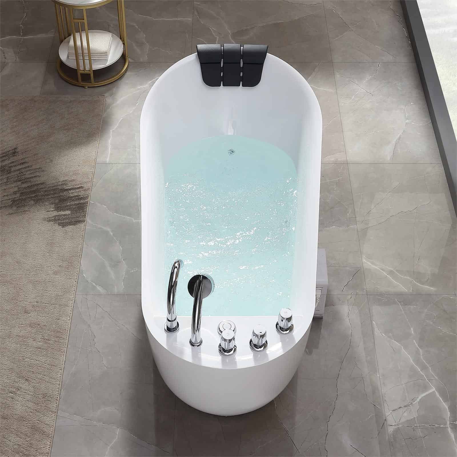 Empava 67 in. Whirlpool Freestanding Acrylic Bathtub | EMPV-67AIS05 - Image 3