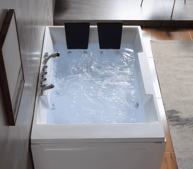 Empava 72 in. Whirlpool Rectangular Bathtub  | EMPV-72JT367LED - Image 8
