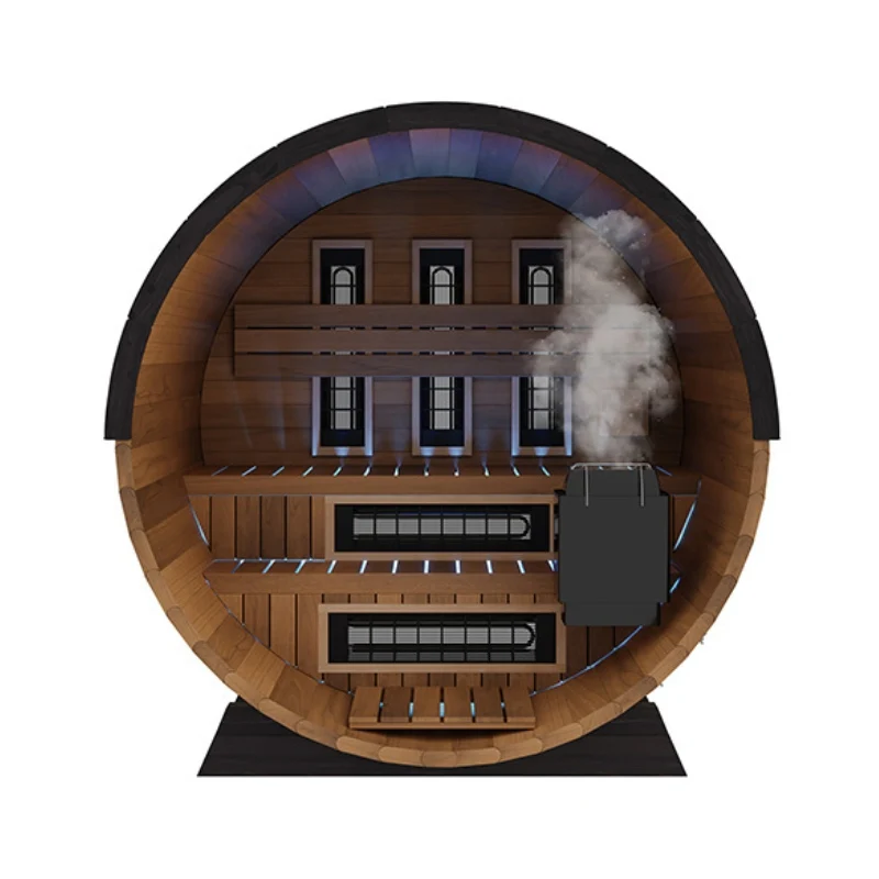 Finnmark FD-6 Infrared Barrel Sauna - Image 3