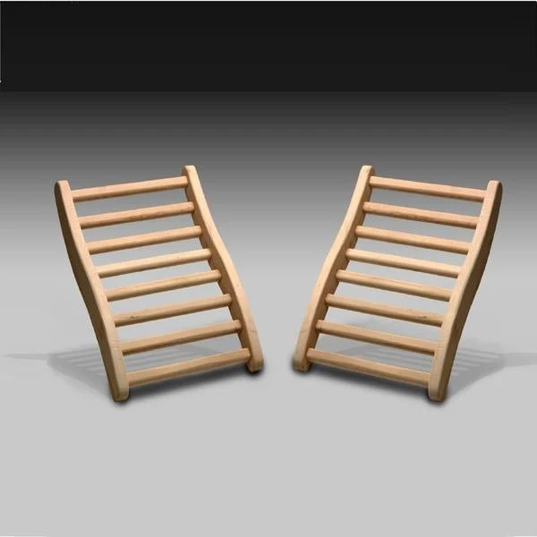 Golden Designs 2-Person Ergonomic Sauna Back Rest in Hemlock Wood - Image 3