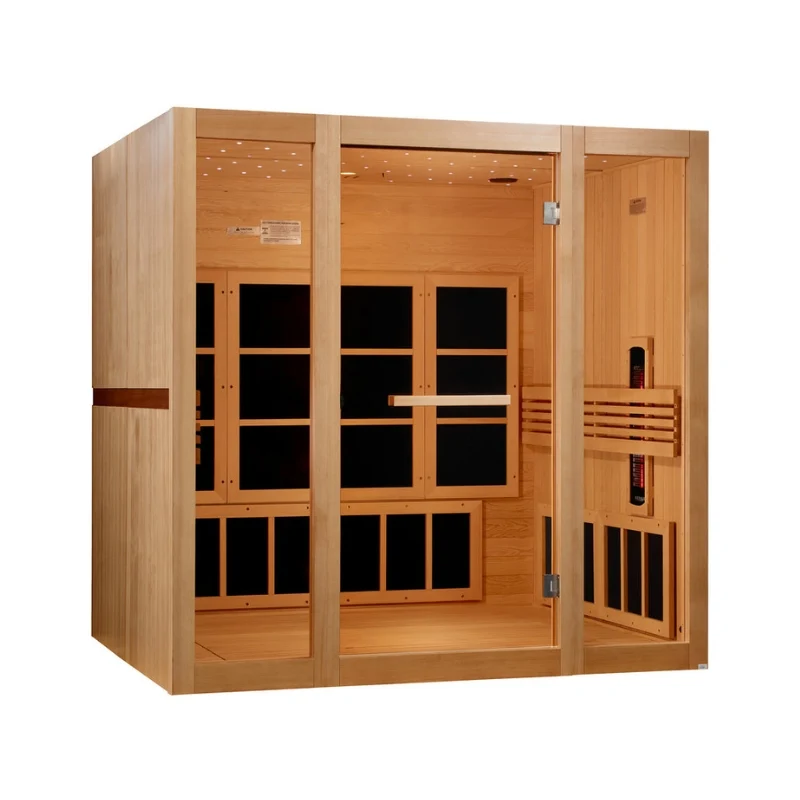 Golden Designs 8 Person Full Spectrum Near Zero EMF FAR IR Sauna GDI-6880-03 FS - Image 4