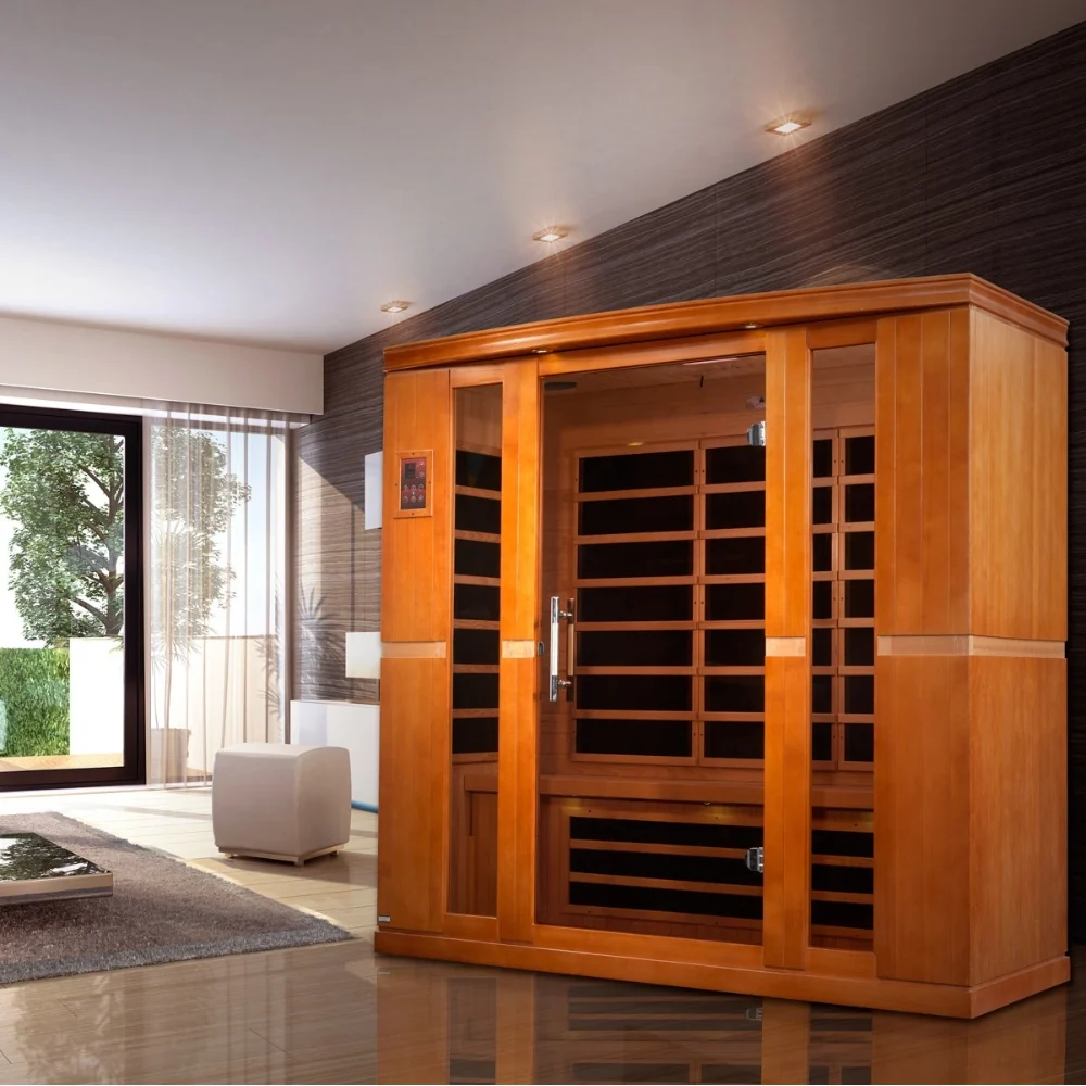 Golden Designs Bergamo Elite 4-Person Ultra Low EMF FAR Infrared Sauna | DYN-6440-01 Elite - Image 13
