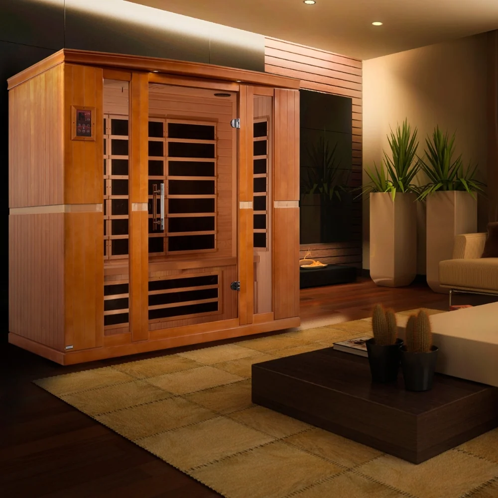 Golden Designs Bergamo Elite 4-Person Ultra Low EMF FAR Infrared Sauna | DYN-6440-01 Elite - Image 14