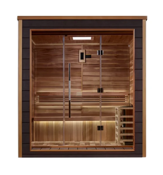 Golden Designs Drammen 3-Person Outdoor/Indoor Traditional Steam Sauna | GDI-8203-01 - Image 3