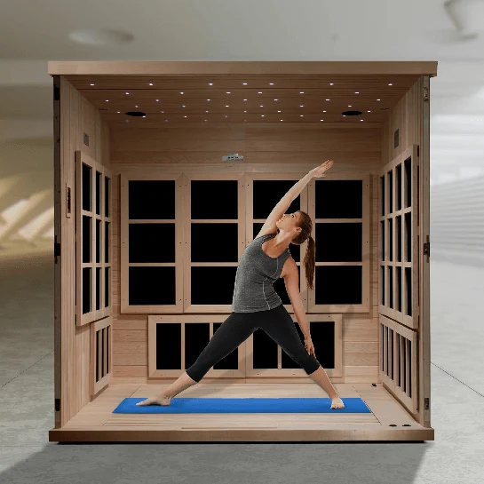 Golden Designs Dynamic Catalonia 8-Person Infrared Sauna - Image 3
