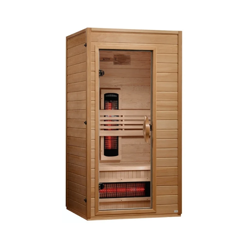 Golden Designs Dynamic Martin 2 Person Full Spectrum Near Zero EMF FAR Infrared Sauna | DYN-6006-03 FS