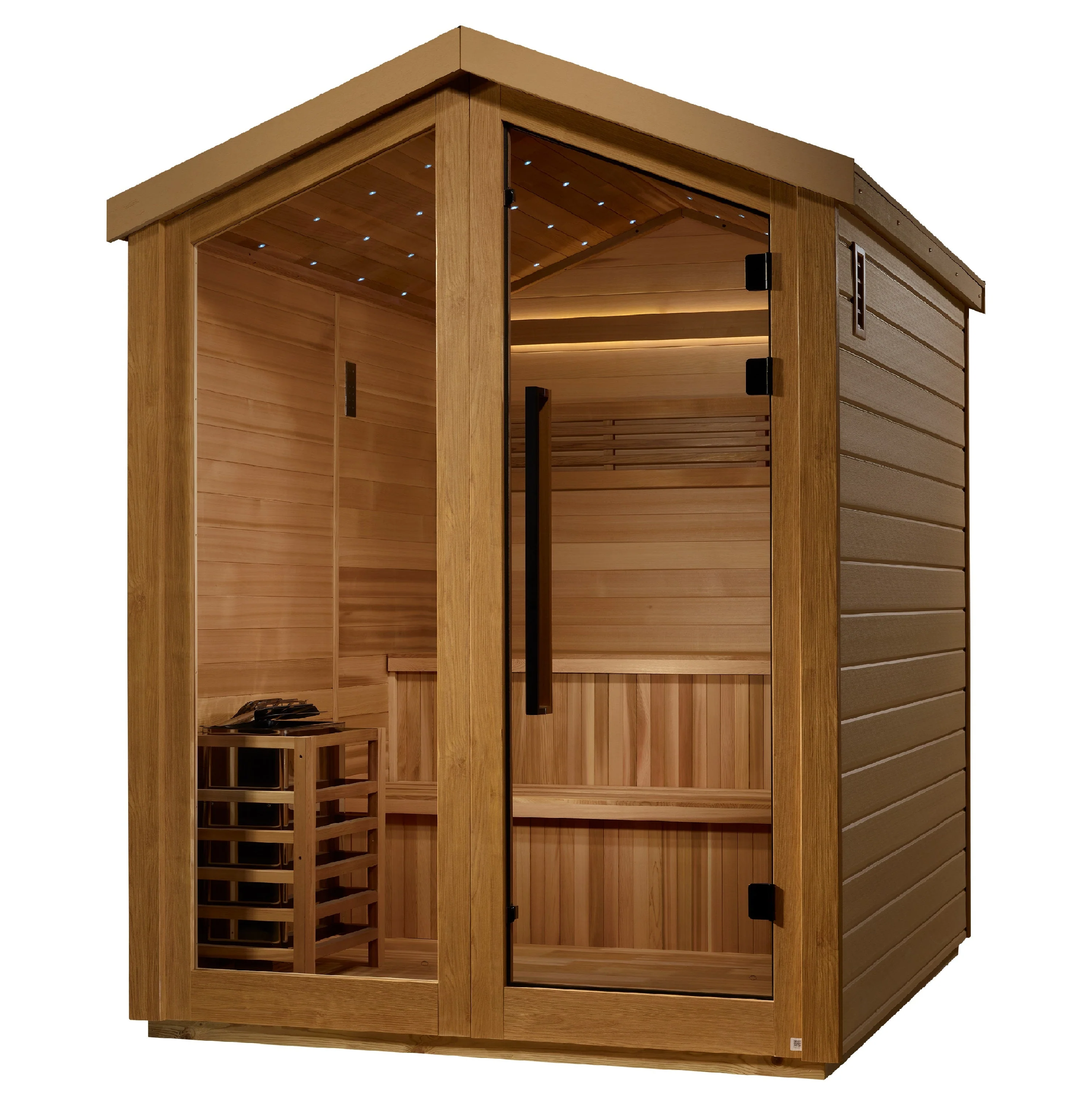 Golden Designs Kaarina 6-Person Outdoor Traditional Sauna - Image 3