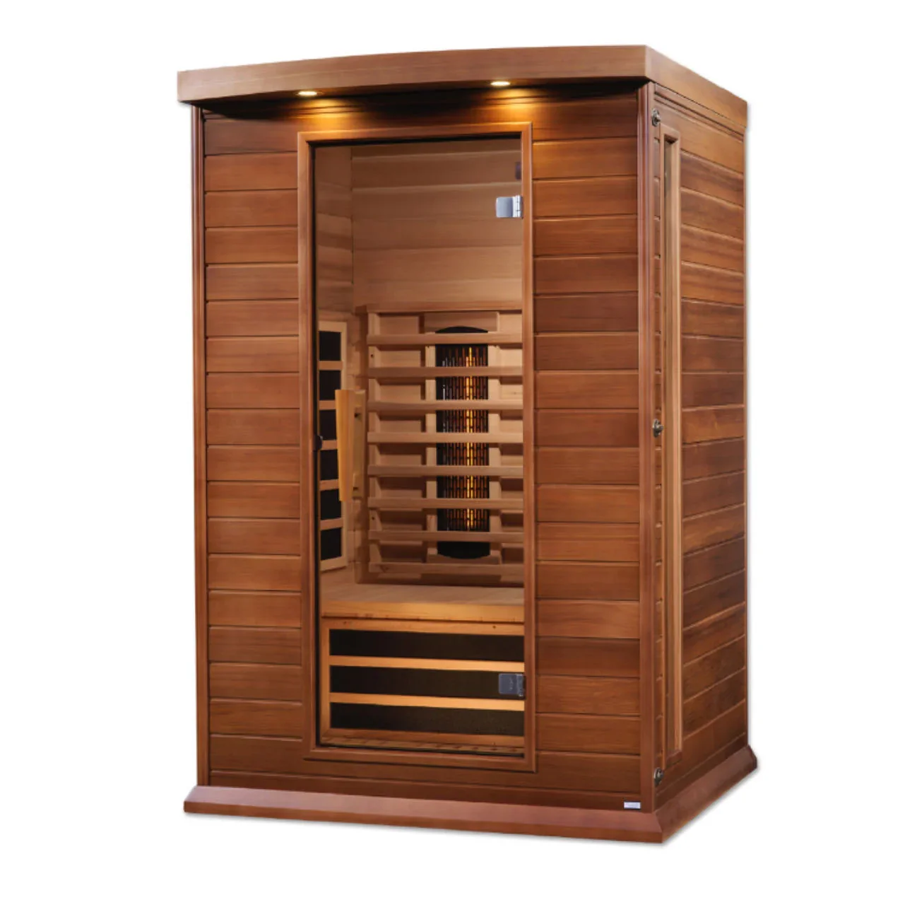 Golden Designs Maxxus 2-Person Full Spectrum Near Zero EMF FAR Infrared Sauna in Canadian Red Cedar | MX-M206-01-FS CED - Image 3