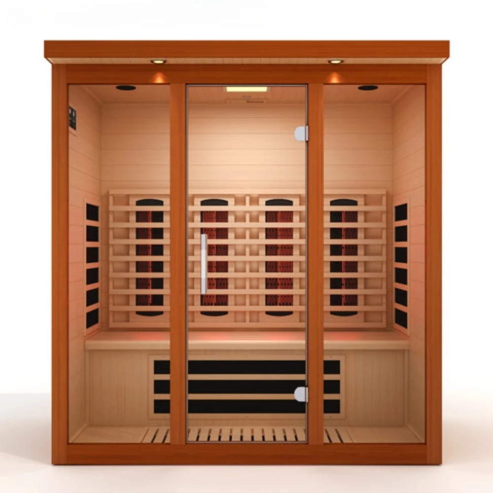 Golden Designs Vila Grande 4-Person Full Spectrum Near Zero EMF FAR Indoor Infrared Sauna