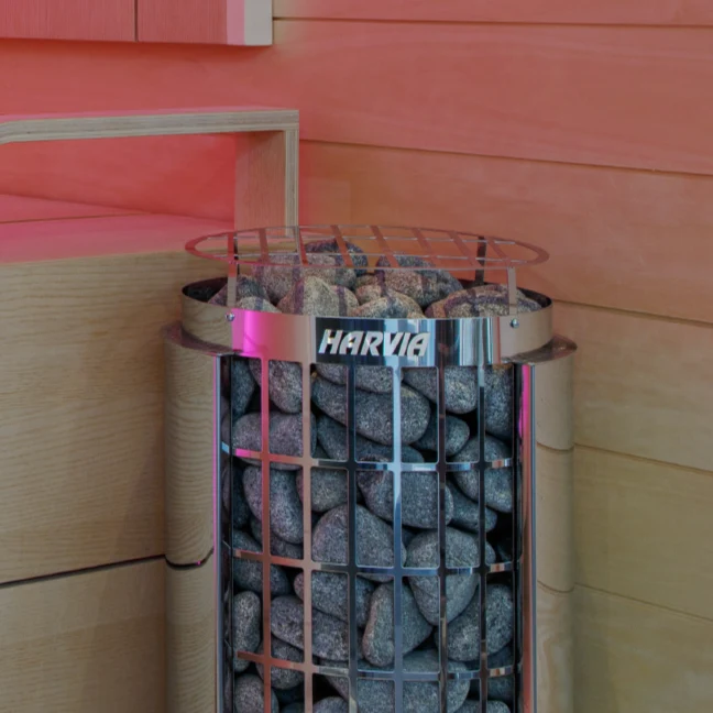 Harvia Cilindro PC90 9kW Sauna Heater with Built-In Controls - Image 2