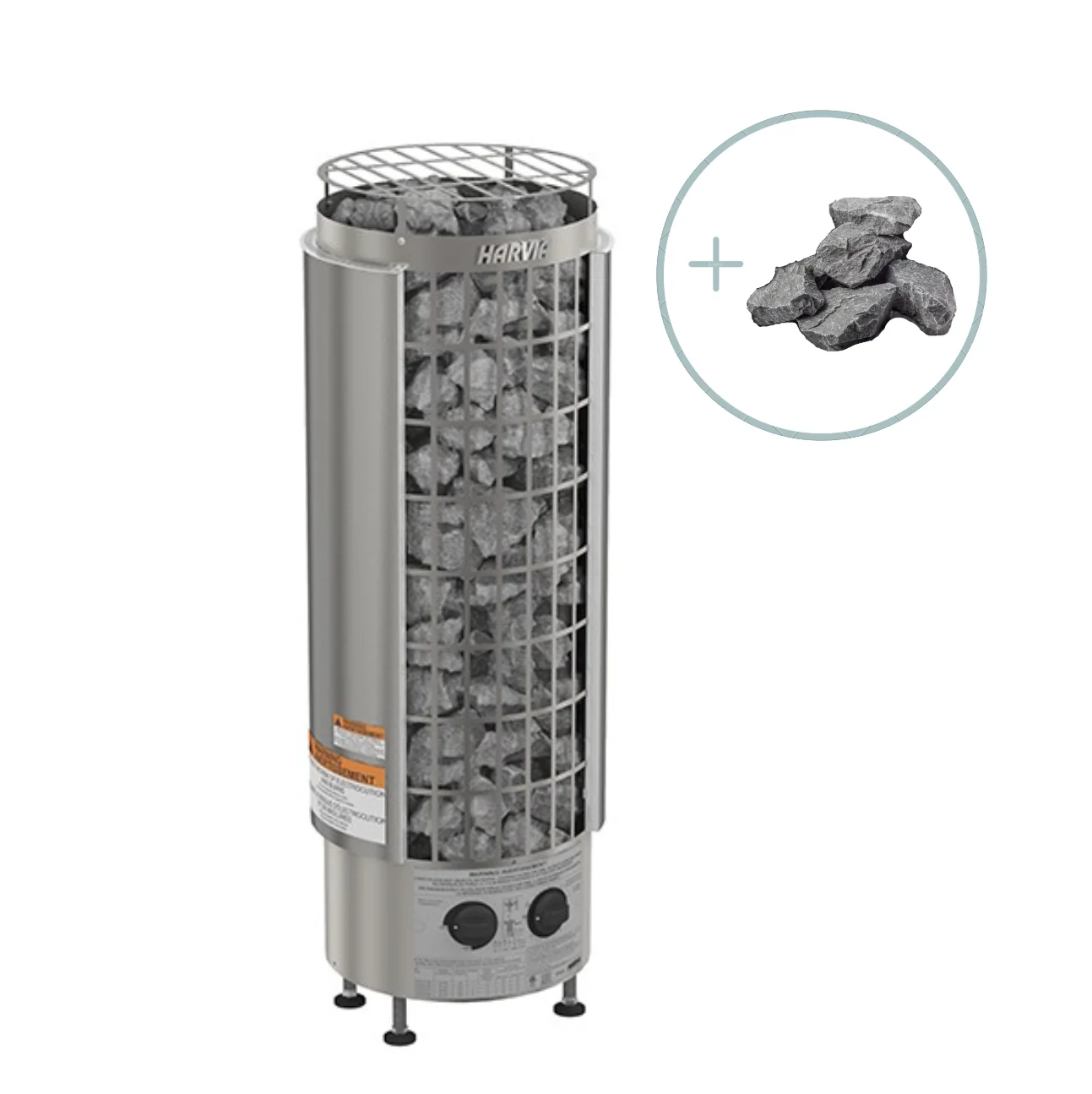 Harvia Cilindro PC90 Sauna Heater Package