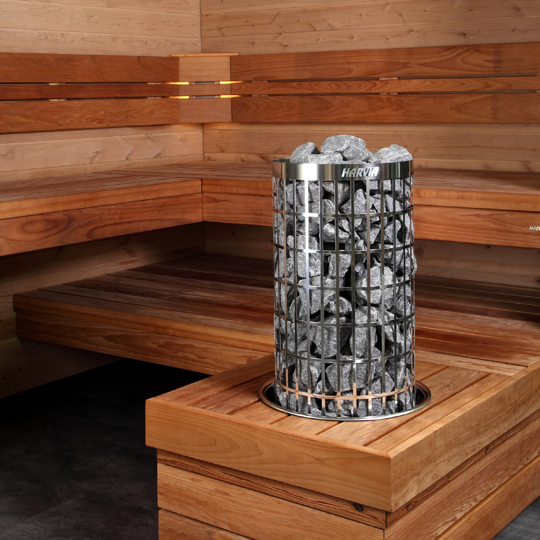 Harvia Cilindro PC90E 9kW Sauna Heater Package - Image 3