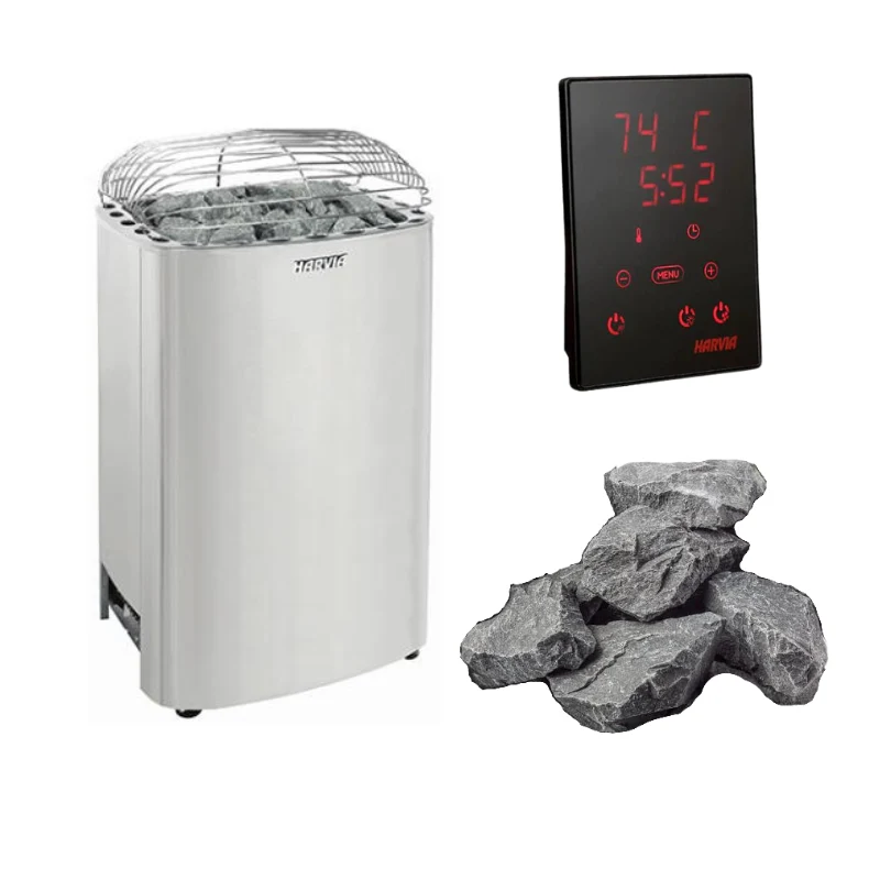 Harvia Club K12.5G Electric Sauna Heater Package