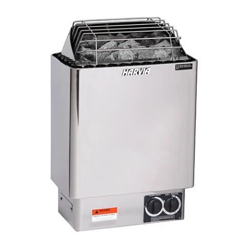 Harvia KIP60B 6kW Electric Sauna Heater with Built-In Controls