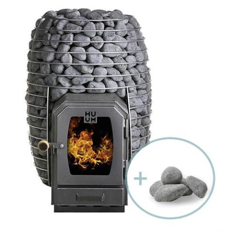 HUUM HIVE Wood Series 17kW Wood-Fired Sauna Heater Package