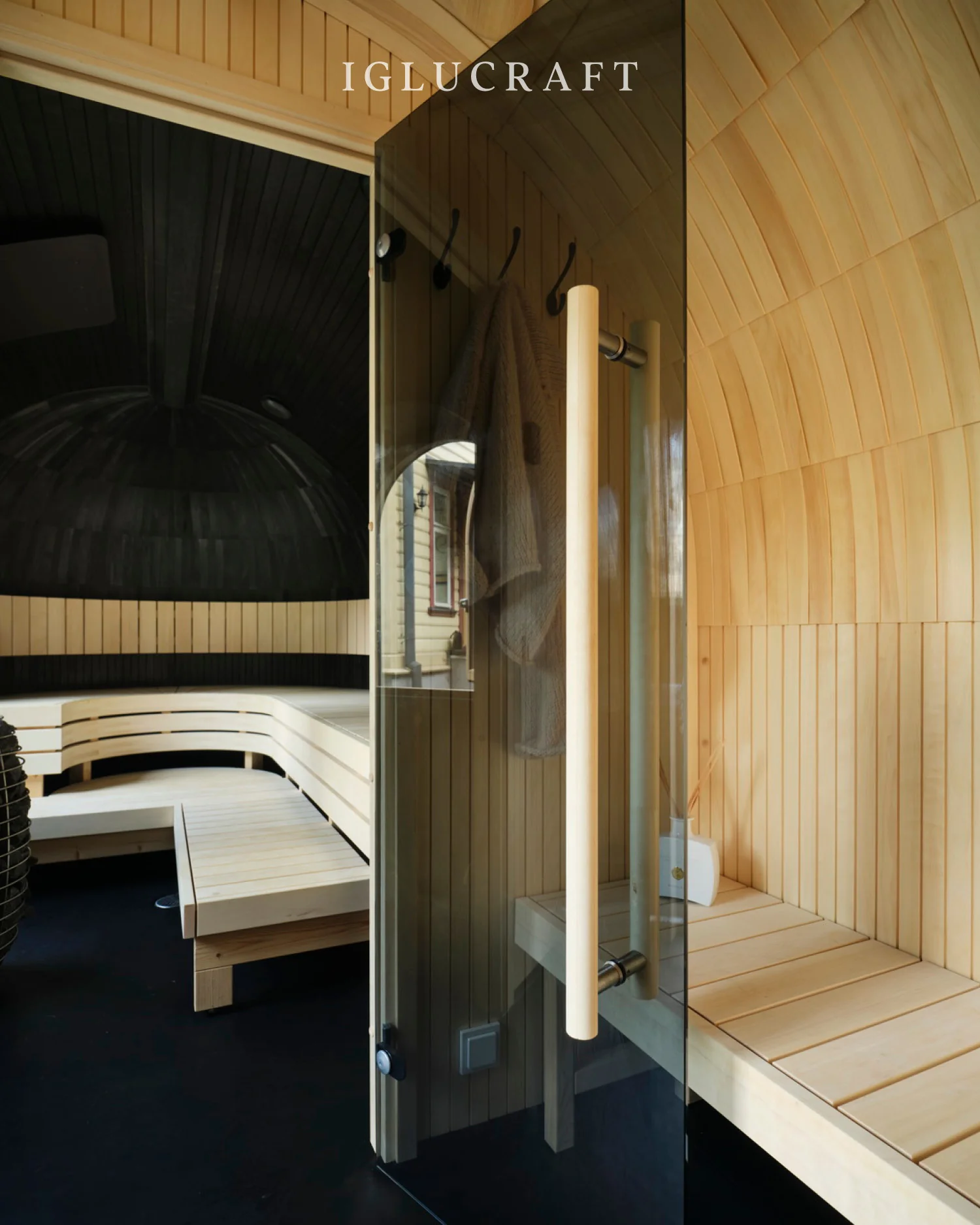 Iglucraft Triple Iglusauna 6-Person Fully Assembled Outdoor Sauna - Image 13