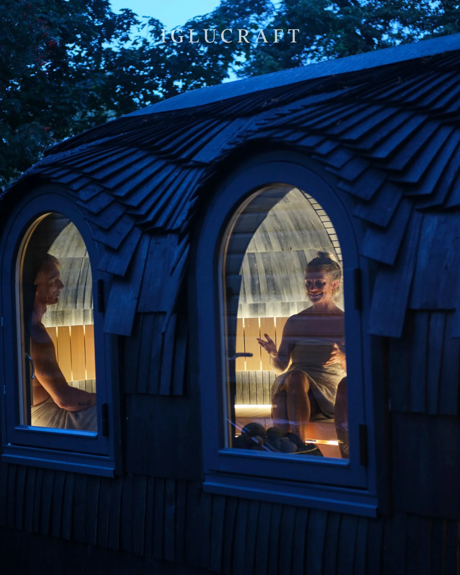 Iglucraft Triple Iglusauna 6-Person Fully Assembled Outdoor Sauna - Image 30