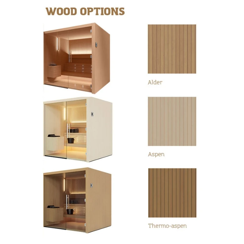 Auroom Libera Glass DIY Sauna Cabin Kit - Image 8