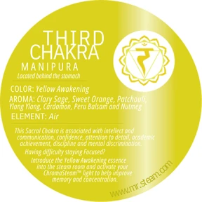 Mr. Steam Yellow Awakening Chakra Oil 10mL - Image 3