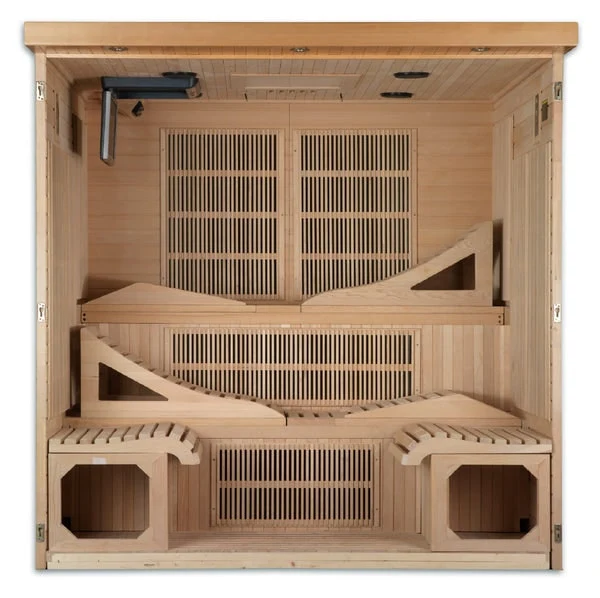 Golden Designs Dynamic Monaco 6-person Ultra Low EMF FAR Infrared Sauna | DYN-6996-01 - Image 3