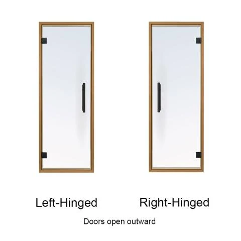 ProSaunas Clear Glass Sauna Door 24x73 - Image 5