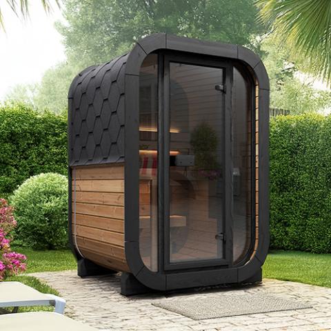 SaunaLife CL3G 2-Person Cube-Series Outdoor Home Sauna Kit - Image 10