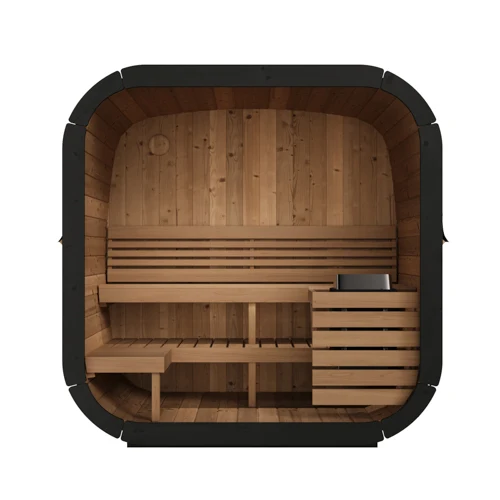 SaunaLife CL5G 4-Person Cube-Series Outdoor Home Sauna Kit - Image 11