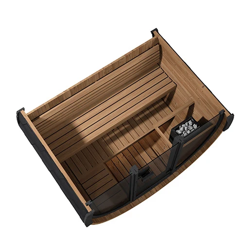 SaunaLife Model EE6G 4-Person Ergo Elegance Series Sauna Barrel - Image 7