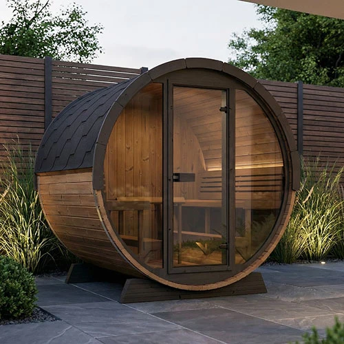 SaunaLife Model EE8G 6-Person ERGO Series Sauna Barrel - Image 3