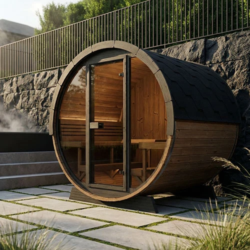SaunaLife Model EE8G 6-Person ERGO Series Sauna Barrel - Image 8