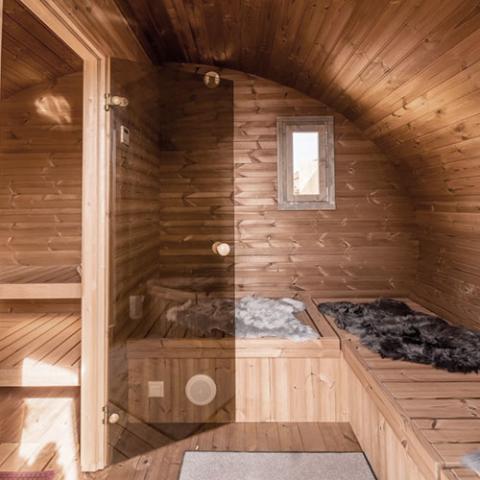 SaunaLife Model G11 Garden-Series Outdoor Home Sauna Kit -2 Room Sauna - Image 7