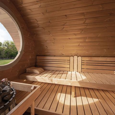 SaunaLife Model G11 Garden-Series Outdoor Home Sauna Kit -2 Room Sauna - Image 8
