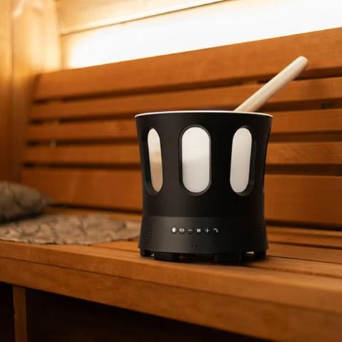 SaunaLife Bluetooth Speaker with Lights Sauna Bucket - Image 7