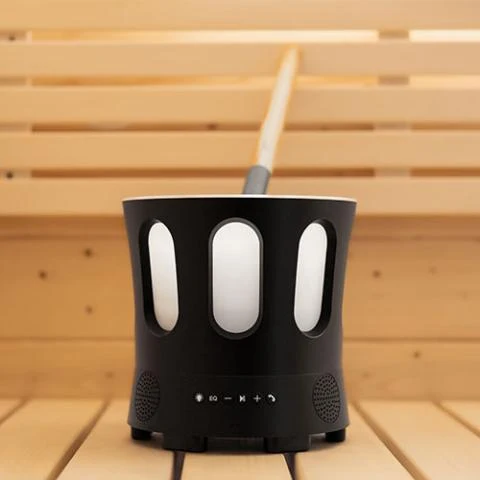 SaunaLife Bluetooth Speaker with Lights Sauna Bucket - Image 8