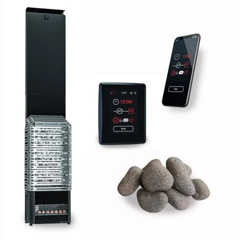 Saunum AIR 10 SSB WiFi Sauna Heater Package