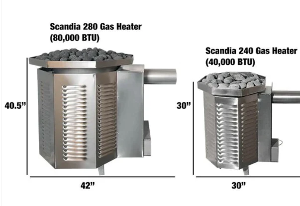 Scandia 80K BTU Gas Sauna Heater - Image 4