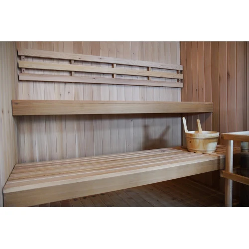 Sunray Charleston 4-Person Indoor Traditional Sauna with 6kW Harvia Heater - Image 5