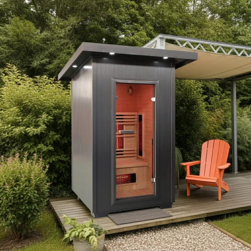 Sunray Logan 2-Person Outdoor Infrared Sauna - Image 3