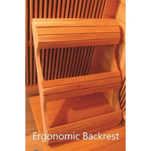 Sunray Roslyn 4-Person Cedar Sauna with Carbon Heaters and Side Bench Seating - Image 5
