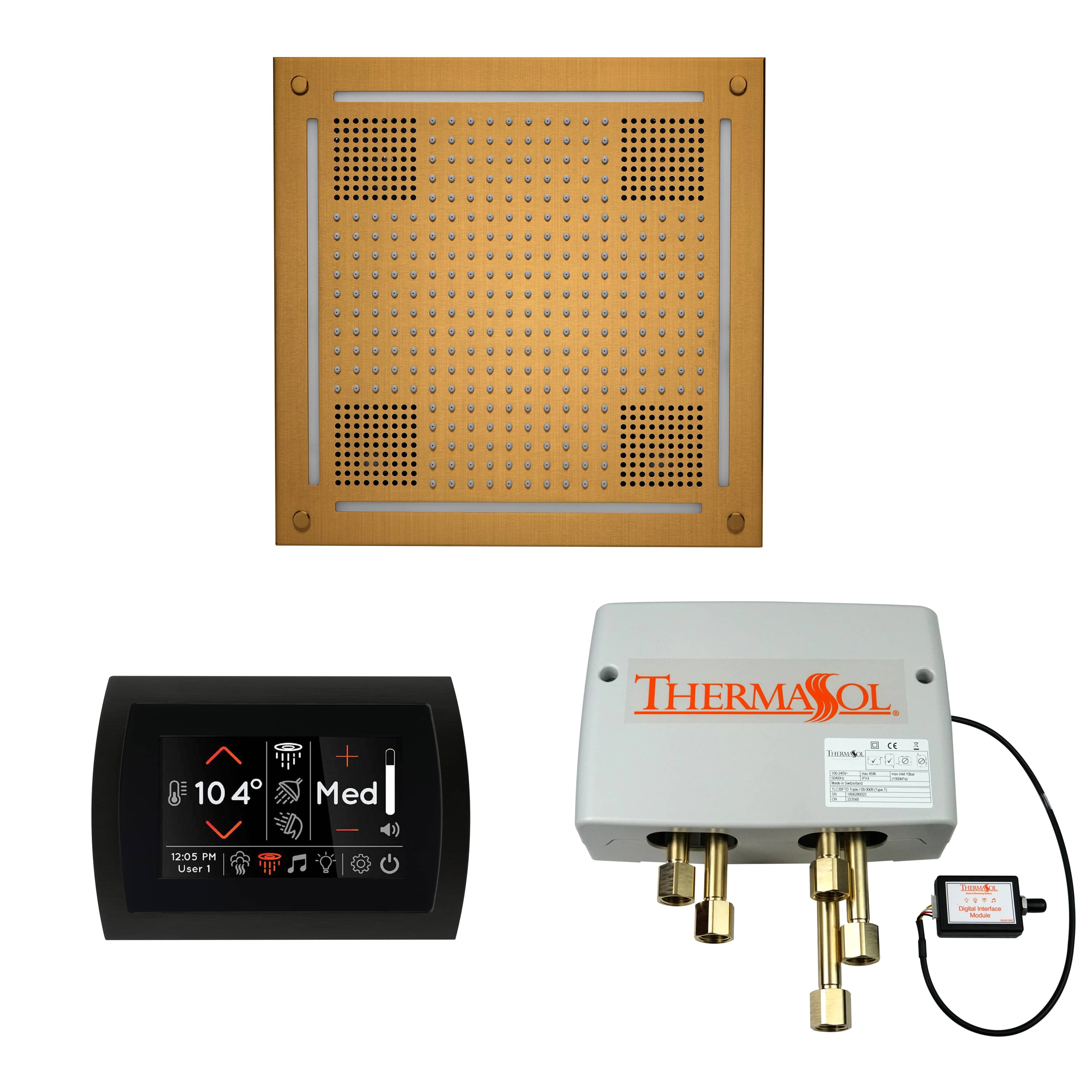 ThermaSol The Wellness Hydrovive Shower Package with SignaTouch Round - Image 10